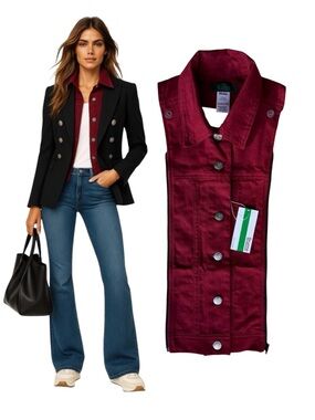 NWT Brunne DICKEY Compatible with VERONICA BEARD Blazer Drill Jacket Sz 00 to 6